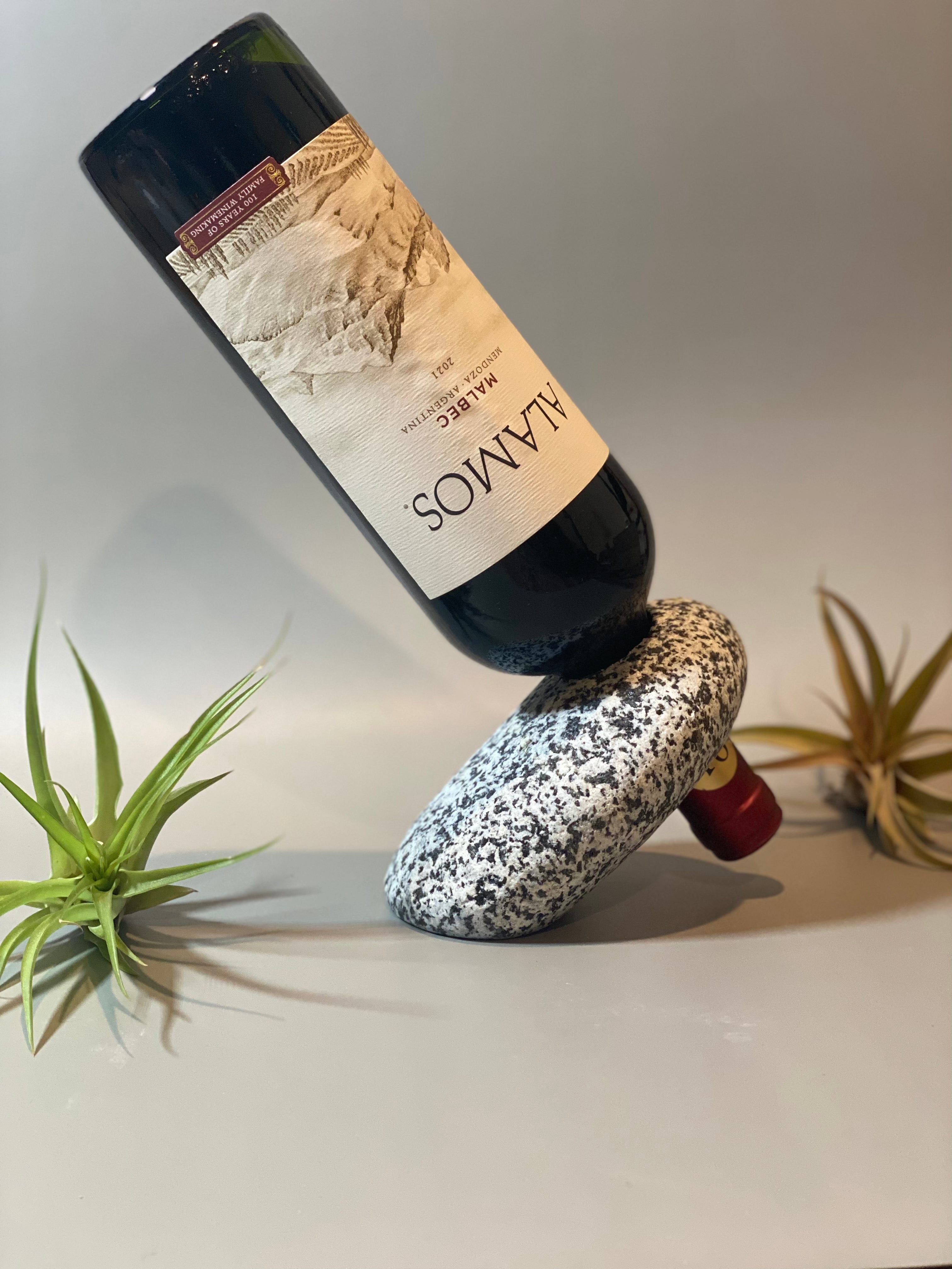 Beach Stone Wine Bottle Balancer